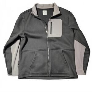 Ascend Men's Large Windbreaker Fleece Lined Shacket Jacket Windproof Full Zip